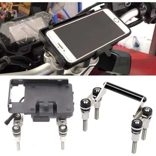 Handlebar Mobile Phone Navigation Backet USB Phone Charging For Loncin Voge 500DS 650DS 500 DS 650DS