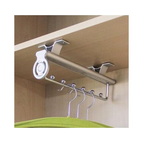 Hua Baile Wardrobe Hanging Rod Top Pack Single Double Rail Hanger Wardrobe Push-pull Hanger Retractable Clothes Hanger