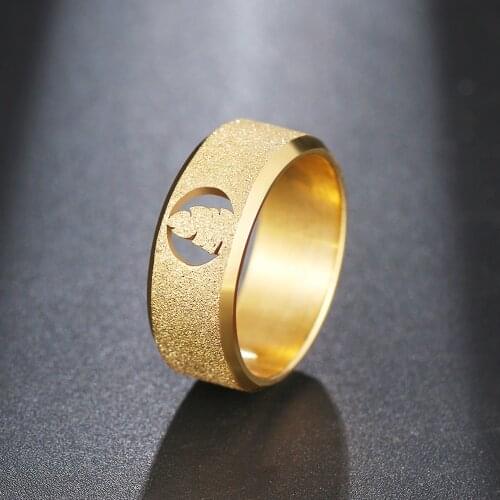 CACANA 316L Stainless Steel High Quality Ring Simple Matte Fashion Feather Rings Finger Engagement Gift For Women Jewelry