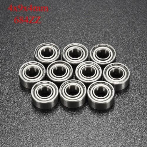 10pcs Miniature 684ZZ 693ZZ 6700ZZ 623ZZ 688ZZ 625ZZ Ball Bearings Motor Quadcopter Bearing Steel 3D Printer Parts Flange Wheel