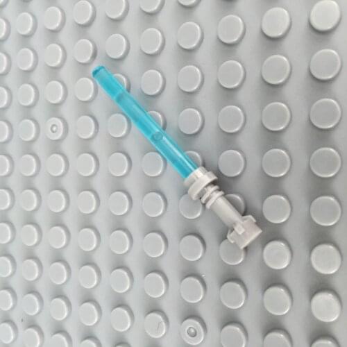 10pcs\lot MOC Bricks Different Color Weapons transparent Educational Assemble Building Blocks figure toys for children gifts