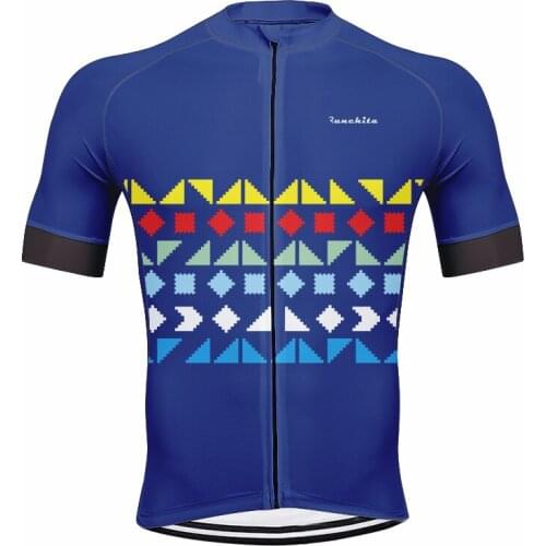 2019 Team RUNCHITA cycling jersey men fit body short sleeve MTB cyclist racing sport wear Summer bicycle shirt Breathable Ordina
