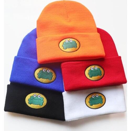2021 Frog Hat Beanies Bonnet Hats for Women Beanie Female Cap Gorra Para Mujer Hip Hop Caps Gorros Frog Beanies Funny Hat Kids