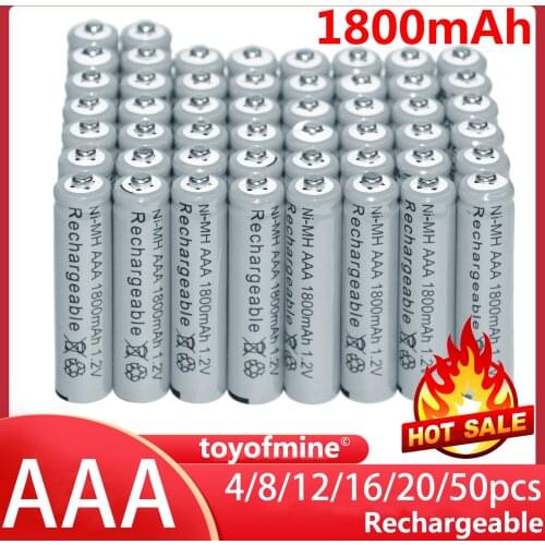 10x AA 3000mAh 2A 1.2 V Ni-MH Purple Rechargeable Battery Cell for MP3 RC Toys