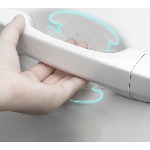 4Pcs/Lot Universal Invisible Car door Handle Stickers Car Sticker Protection Protector Film Scratches Resistant Cover