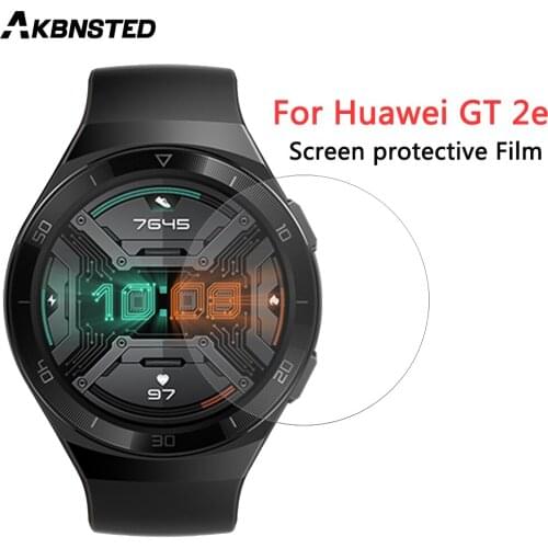 AKBNSTED HD Clear Tempered Glass Screen Protector Film For Huawei Watch GT 2e Sport Smart Watch Replacement Watch Screen Film