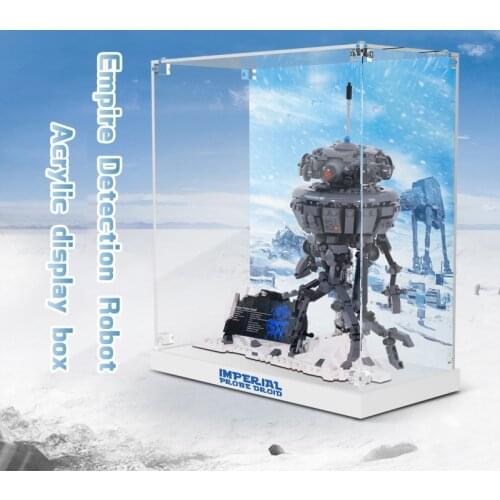 Acrylic Display Box For 75306 Imperial Probe Droid Building Blocks Display Case (Not Include The Model)