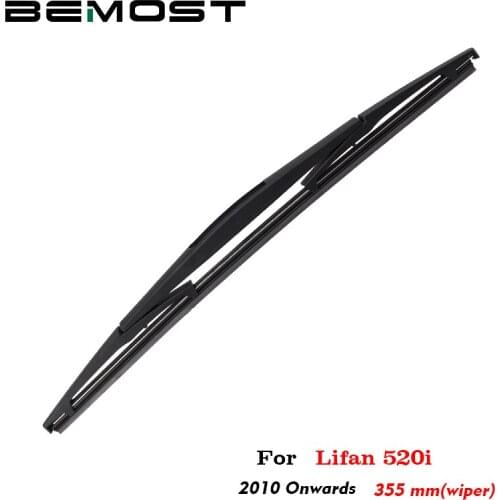 BEMOST Car Rear Windscreen Windshield Wiper Arm Blade Natural Rubber For Lifan 520i 355mm 2010 Onwards Hatchback Accessories
