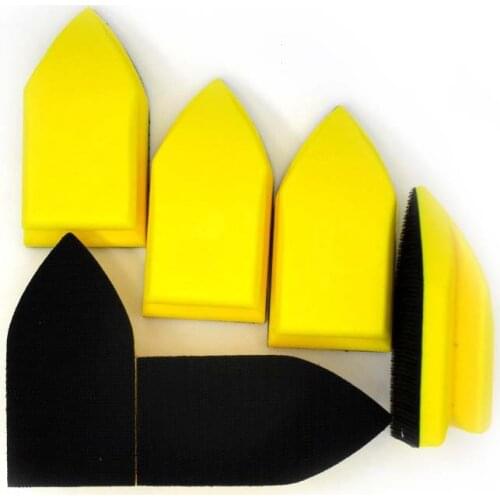 New arrival 50mm x 100mm Sander Block Hand sanding block Form kit Polishing abrasive tools PU Yellow Color 1pcs