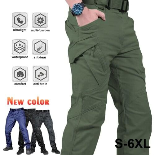 Men City Tactical Cargo Pants Classic Trekking Army Tactical Joggers Working Pant Camouflage Military Multi Pocket Trousers