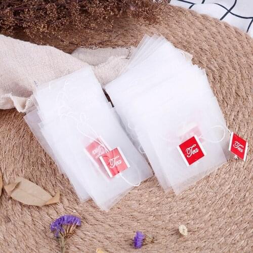 Tea Bags 100 Pcs/Lot Tea Bag Infuser With String Heal Seal 7 x 6cm Sachet Filter Paper Teabags Empty Tea Bags