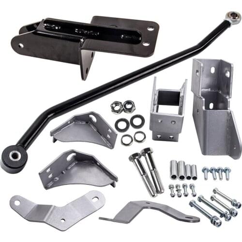 For Jeep Cherokee XJ 84-01 4-6.5 inch Lift Front Track Bar with Drop Bracket Set