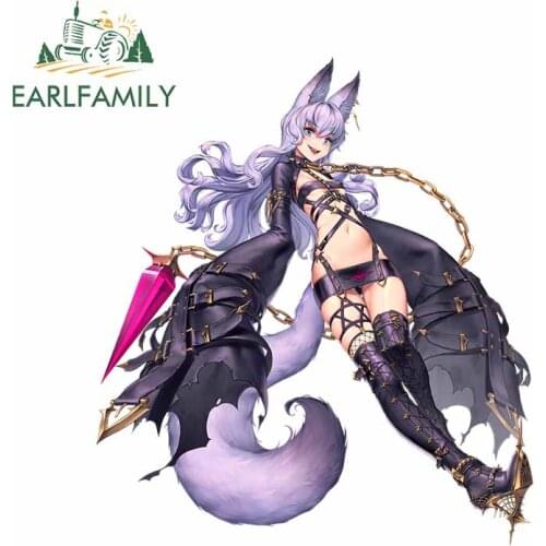 EARLFAMILY 13cm x 11.8cm For Anime Sunscreen Car Stickers Cartoon Decal Waterproof Graffiti Scratch-Proof Decals Decoration