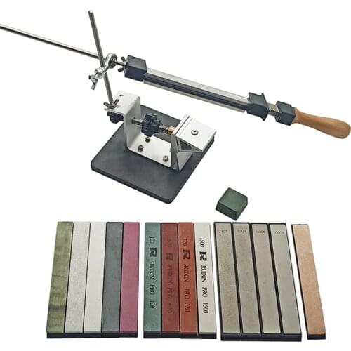 Apex Edge Honing Tools RUIXIN Professional Kitchen Knife Sharpener Whetstone Updated Multifunction Fixed Angle Sharpening System