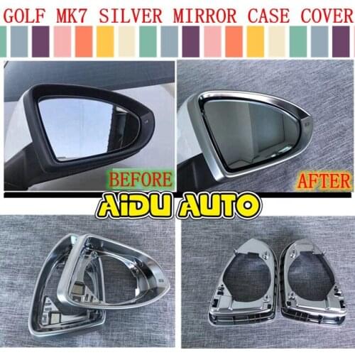 MATTE REAR VIEW SIDE MIRROR COVER FRAME CAP COVER FOR VW GOLF 7 MK7 VII