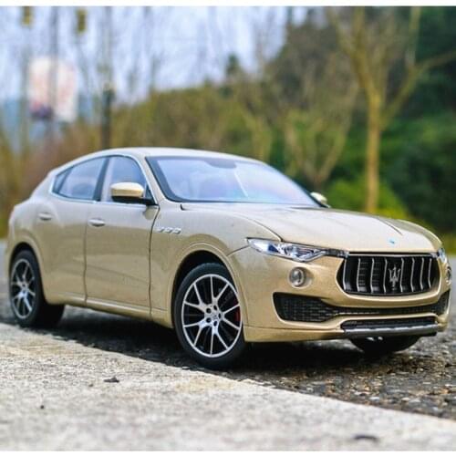 Welly 1:24 Maserati Levante golde SUV alloy car model Diecasts Toy Vehicles Collect gifts Non-remote control type transport toy