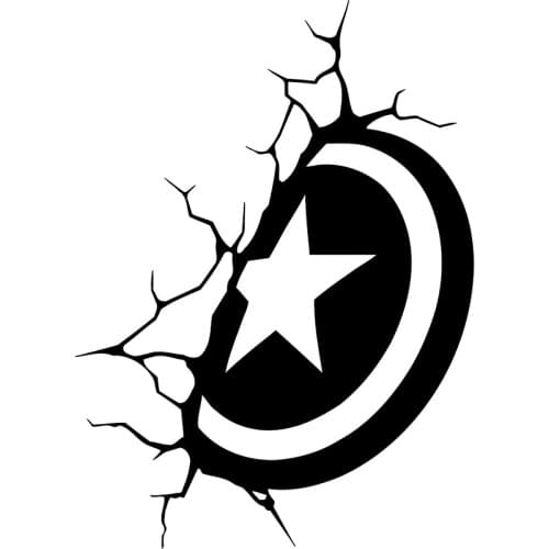 RuleMylife Anime Character Shield Stickers 3D Car Stickers Decals Cute Car Accessories Decoration Pegatinas Para Coche