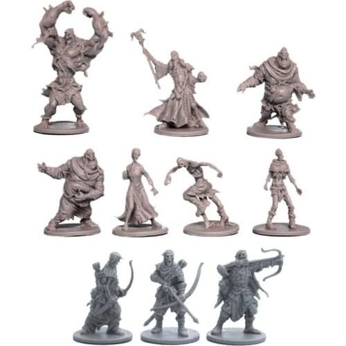 1:72 Scale Die-casting Resin Made Board Game Model War Chess Running Group Endless Killing Characters Unpainted