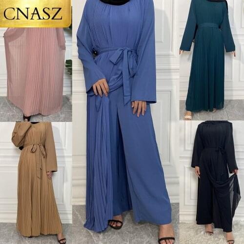 New Kaftan Scarf Women Muslim Sets Trouser skirt Turkey Abaya ramadan Moroccan caftan for occasions Veiled clothes Indian dress