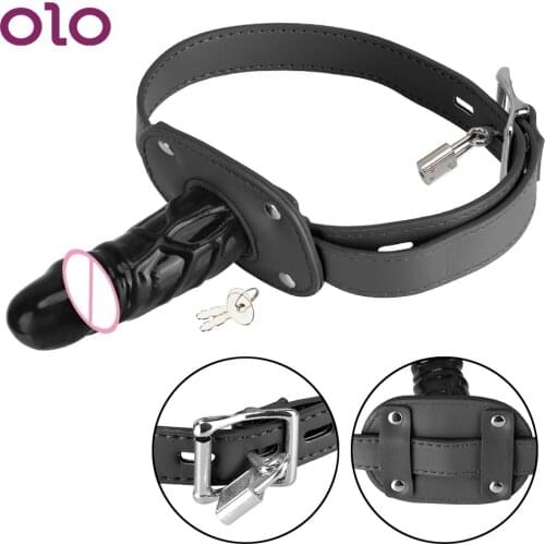 OLO Mouth Plug Open Mouth Gag Oral Dildo For Couples Flirt SM Bondage Restraints Sex Products Sex Toys Penis Gag Adult Games