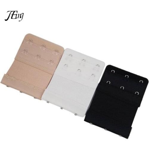 Useful Bra black white Extenders Strap Extension 3 Hooks 3 Rows Ladies woman Adjustable Belt Buckle button accessories