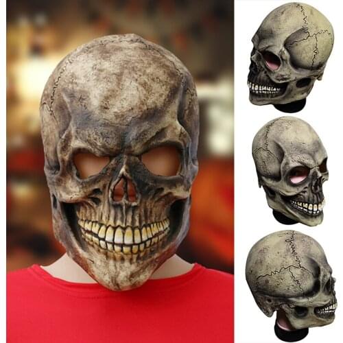 Full Head Skull Props with Soft Latex Material Unique Design Durable Easy to Wear Comfortable to Wear for Halloween SDF-SHIP