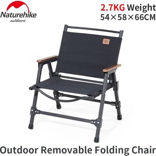 Naturehike Outdoor Portable Folding Beach Chair Camping Fishing BBQ Travel Chair Ultralight Extended Hiking Picnic Office Chair