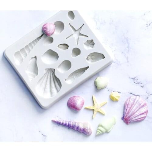 Conch Shell Silicone Molds Fondant Cakes Decor Tools Silicone Molds Sugarcrafts Chocolate Baking Tools For Cakes Gumpaste Form