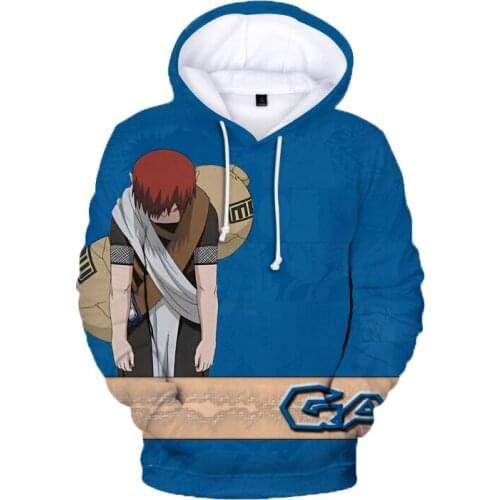 Anime Hoodie Gaara Akatsuki Sasuke Kakashi Hoodie Kids 3D Men/Women Hip hop Casual Sweatshirt pullover Unisex Harajuku clothes