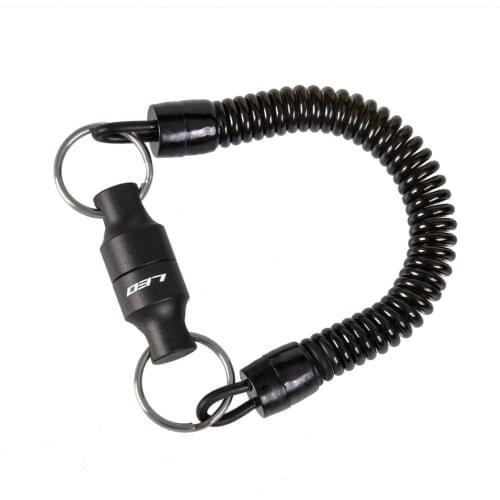 Outdoor Magnetic Net Release Magnet Clip Holder Retractor with Cord for Retractor Keeper Fly Fishing Tool Accessories