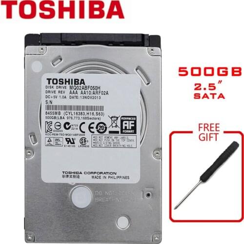 TOSHIBA Brand 500GB 2.5" SATA2 Laptop Notebook Internal 500G HDD Hard Disk Drive 5400rpm SATA3.0 128MB/s Hard Disk Drive