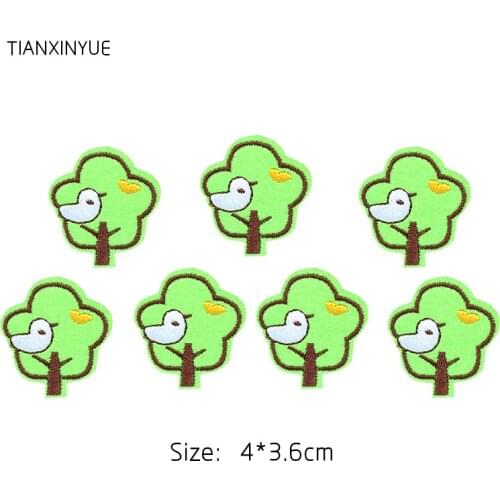 TIANXINYUE Tree Patches Embroidered Patches Iron on Sticker for Clothes applique embroidery parches Diy accessories kids sewing