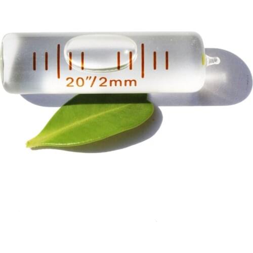 High Quality Glass Tube Level Vials Bubble Spirit Bubble Level Size 11*37mm Accuracy 20"/2mm