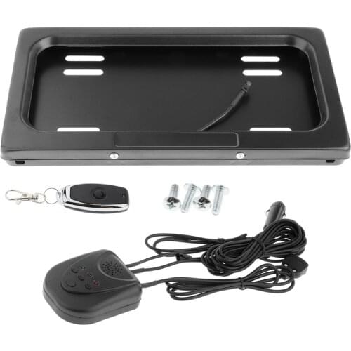 1 Set Hide-Away Shutter Cover Up Electric License Plate Frame Anti-rust