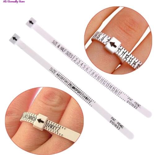 1 Pcs Ring Sizer Scale Gauge Finger Stick Mandrel Measurement Jewelry Tools Check Size Drawing tools