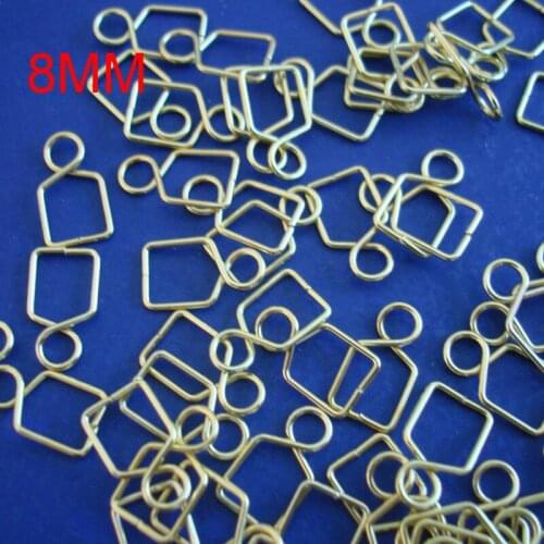 10pcs/lot 8mm Chromium Color Metal Connector Hooks For Chandelier Balls And Prism Pendant Free Shipping