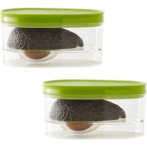 2 Pack Avocado Storage, Avocado Keeper, Avocado Saver Holder, Avocado Container to Keep Your Avocados Fresh for Days