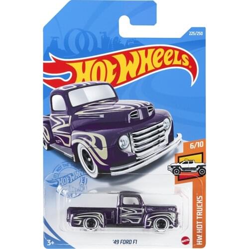2021-225 Hot Wheels Cars 49 FORD F1 1/64 Metal Diecast Model Collection Toy Vehicles