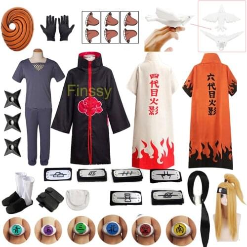 Anime Costumes Deidara Uchiha Obito Cosplay Costume Halloween Carnival Funny Show For Height 135cm-185cm Holiday Gift