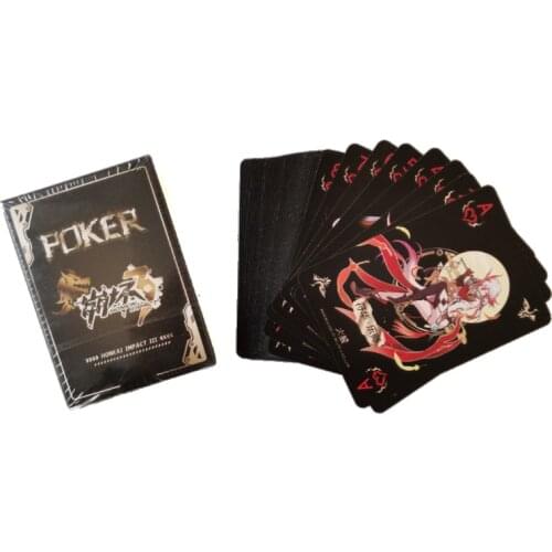 Anime Cartoon Honkai Impact 3 Cosplay Board Game Cards Hardcover Poker Toy Gift With Box