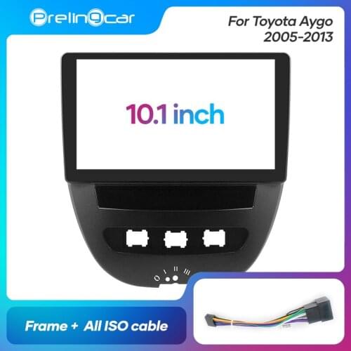 1Din 2Din Car DVD Navigation Radio Fascia Frame For Toyota Aygo 107 2005-2013 Stereo Receiver Player Panel Dash Trim Kits