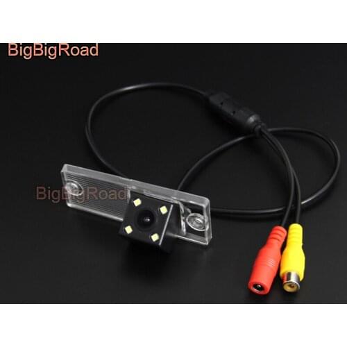 BigBigRoad For Kia Cerato RIO 2003--2012 Wireless Camera Car Rear View Backup Reversing Camera RCA Connector Parking Camera