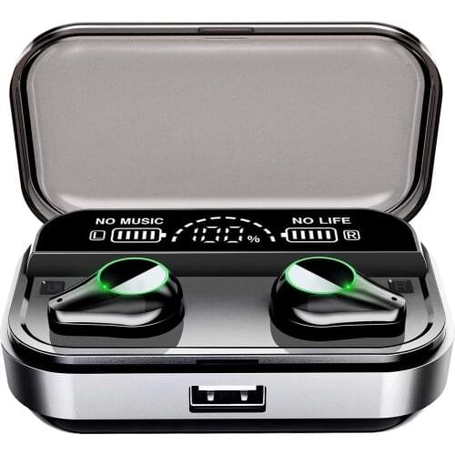 Double digital display TWS wireless bluetooth 5.0 headset large capacity in-ear sports waterproof headset