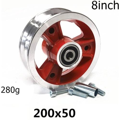 Electric ScooterVehicle Scooter For Bicycle Scooter Accessories Front Wheel Hub For Xiao*mi 8 Inch 200X50 Tire Red