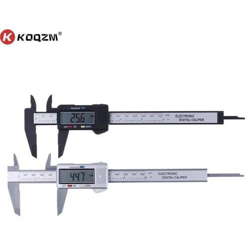 0-150 Mm Electronic Digital Vernier Caliper 6 Inch Plastic Carbon Fiber Caliper Gauge Micrometer Measuring Tool New