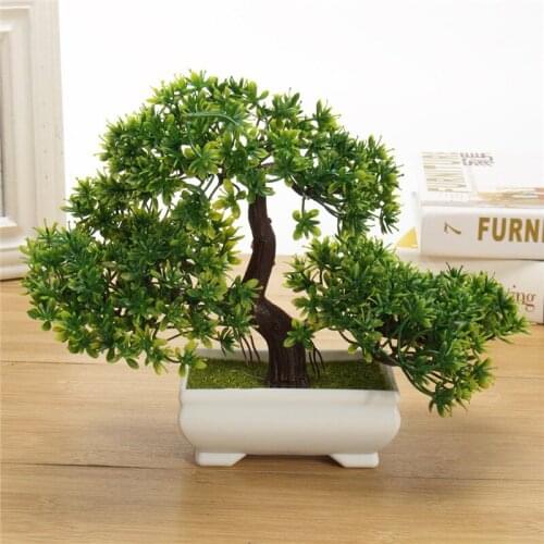 18cm artificial plant bonsai small tree potted plant fake flower potted home decoration hotel garden decoration