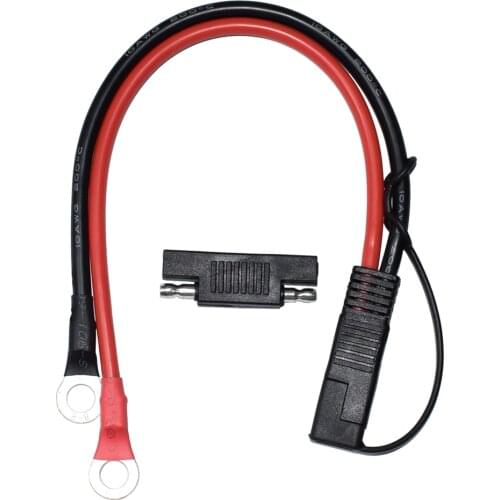 Battery Charging Cable SAE to O Ring Terminal Connectors Harness 10AWG 33CM