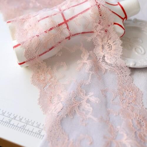 Hot sale 15.5 CM wide fine powder purple stretch lace lace accessories H1502