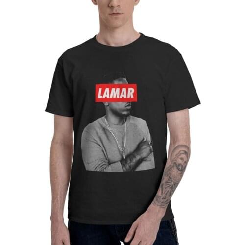 Kendrick Lamar T Shirt Mens 100% Cotton Print T-shirts Harajuku Tshirt Short Sleeve rapper Rap Hip hop Tees Tops