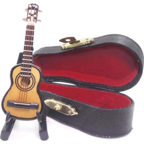 1/6 Scale Mini Guitar Model 8cm Musical Toys for 12in Action Figure Collection Hobbies Gift